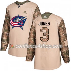 Adidas Maillot de Hockey Blue Jackets Seth Jones 3 2017-2018 Camo Veterans Day Practice Authentic - Homme
